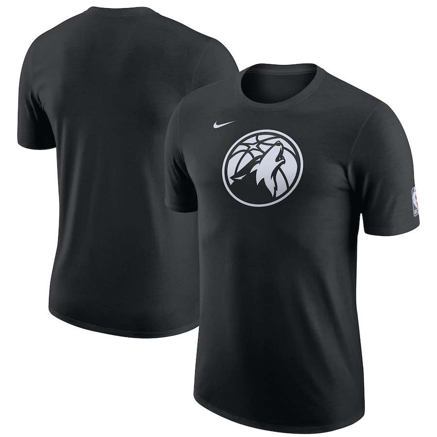 Men's Minnesota Timberwolves Black 2022/23 City Edition Essential Warmup T-Shirt Men's Minnesota Timberwolves Black 2022/23 City Edition Essential Warmup T-Shirt
